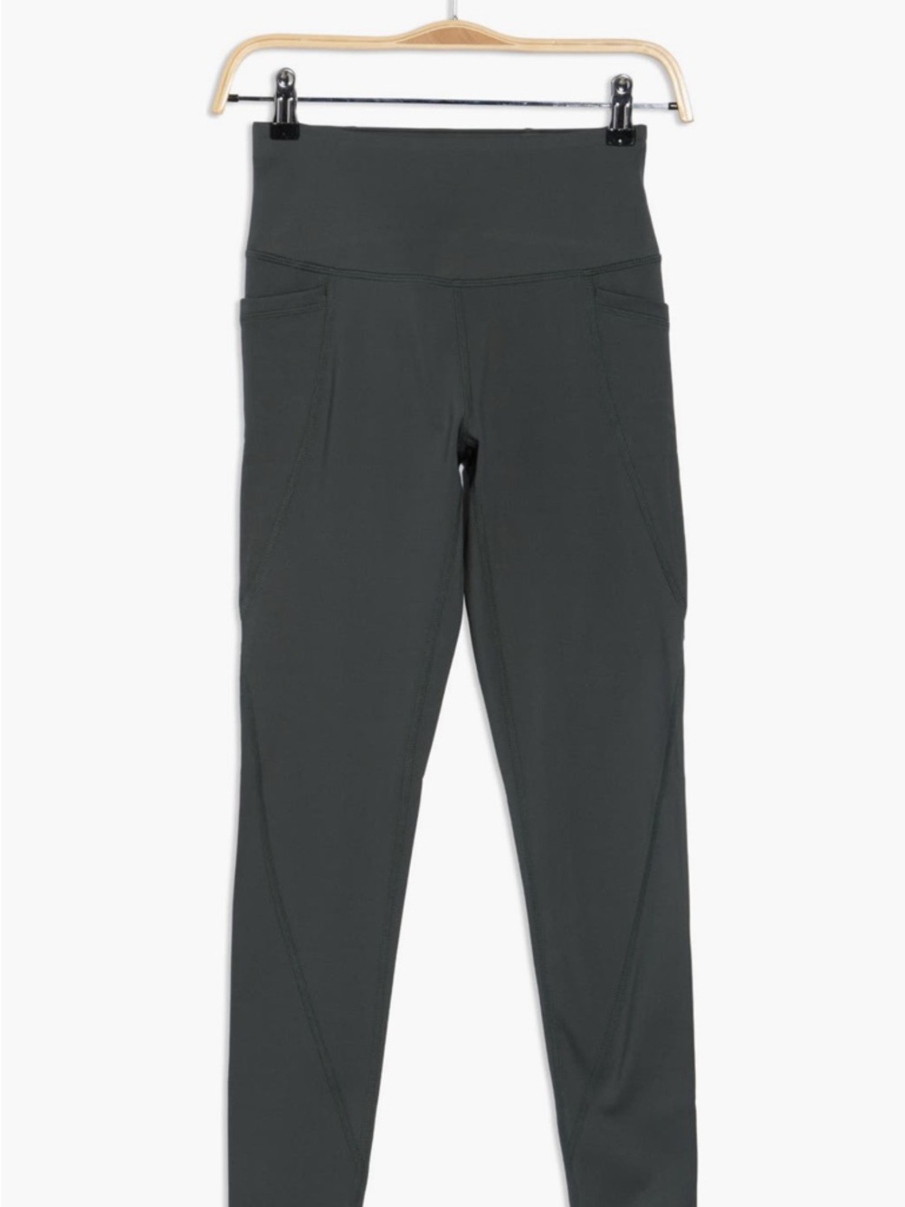 NWT Zella Fleece-lined Pocket Leggings High-Waist Green Urban
